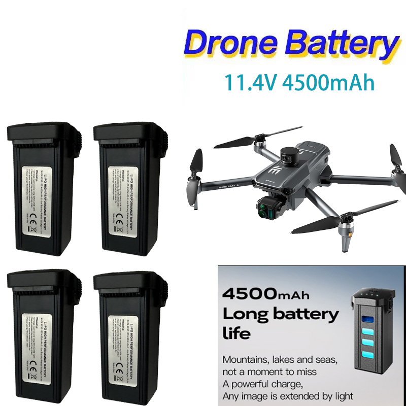 Drone Gps Mount - 11.4 فولت 4500 مللي أمبير بطارية