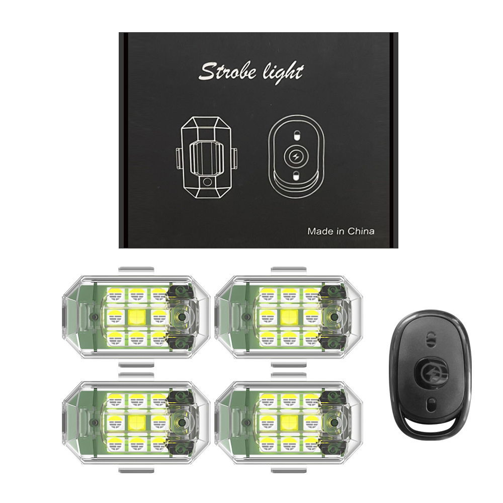 Drone Led Light - 1/2/4 قطعة LED اللاسلكية الطائرة بدون