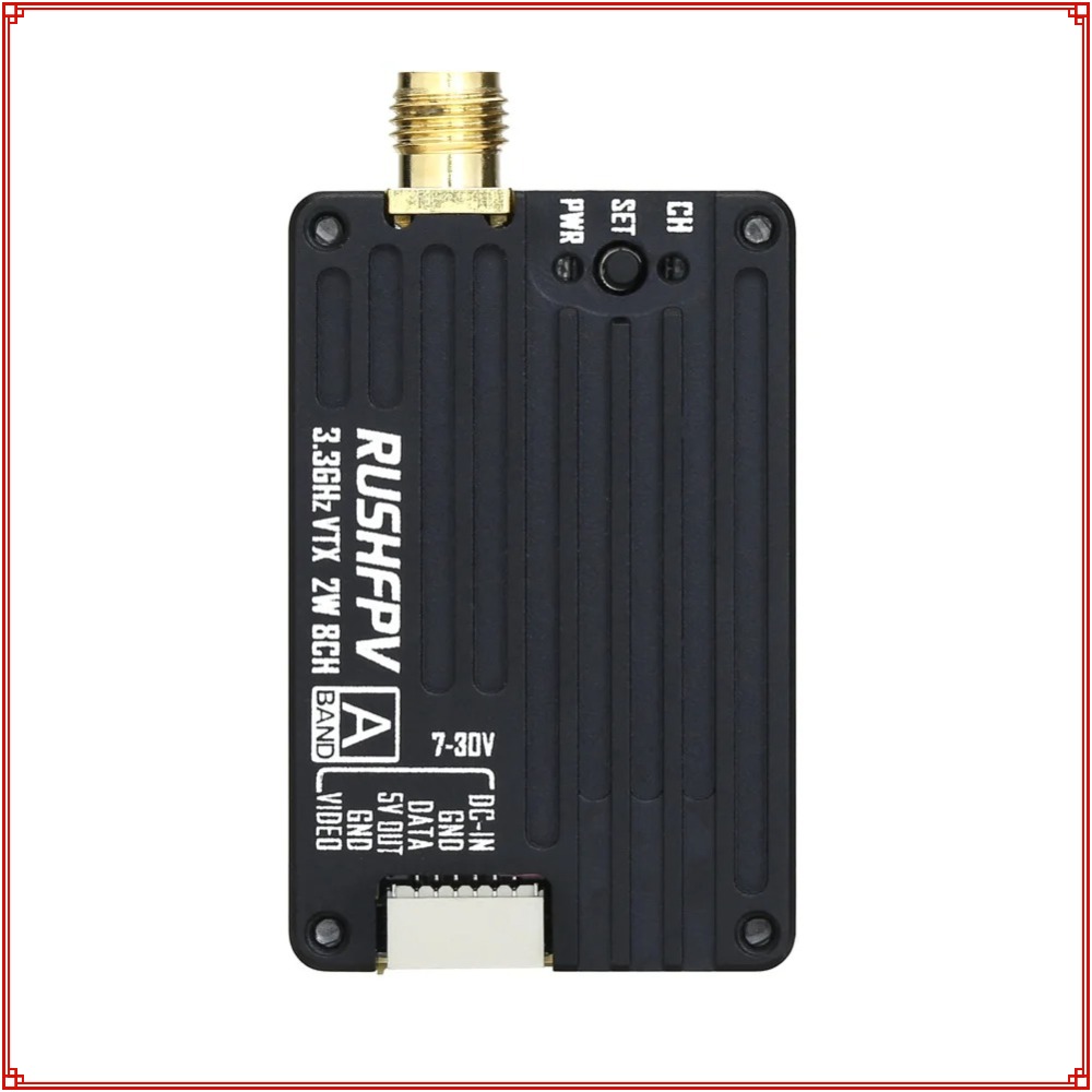 جهاز إرسال RUSHFPV 3.3G 2W VTX - مراجعة Drone Antenna وسعره