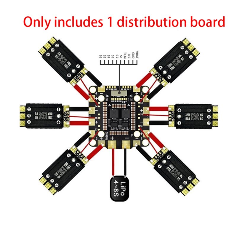 【اليوم الأسود】1 قطعة لوحة توزي - مراجعة Drone Power Distribution Board وسعره