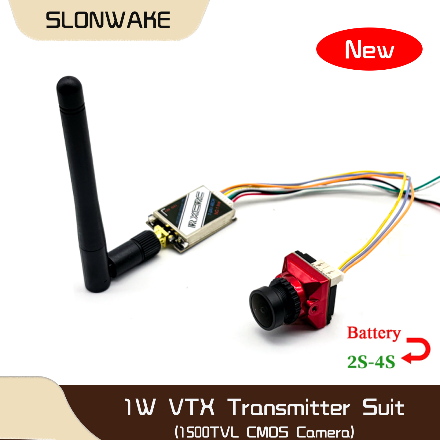 جهاز إرسال فيديو SLONWAKE 5.8G - مراجعة Drone Frame وسعره