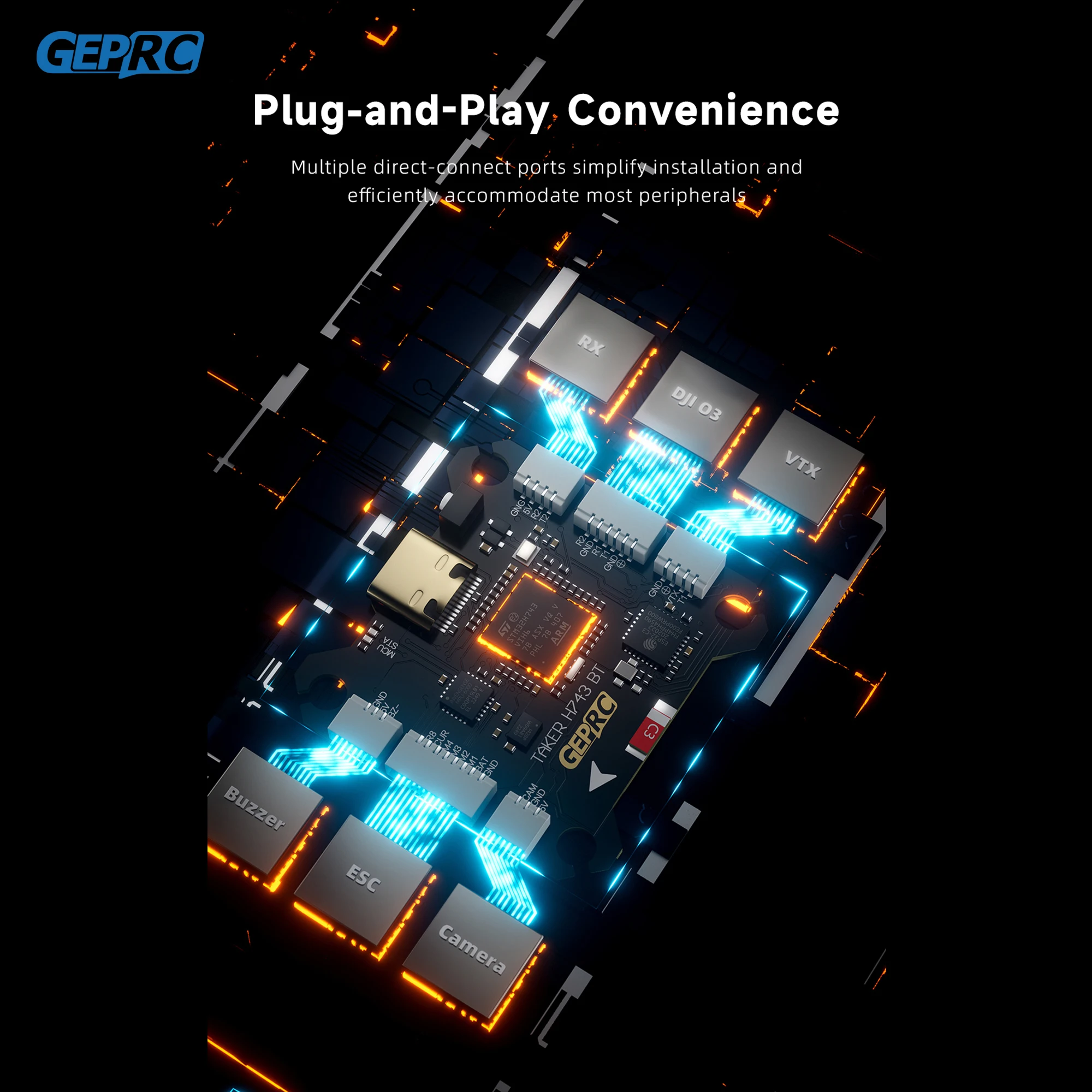 GEPRC TAKER H743 BT 32Bit 65A  - مراجعة Drone Flight Controller وسعره