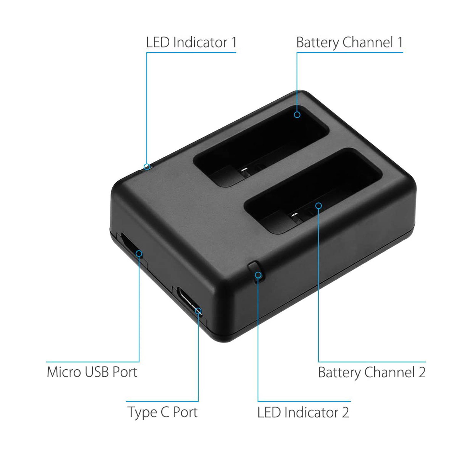 مناسبة لشاحن GOPRO Hero 5 AHDB - مراجعة Drone Charger وسعره