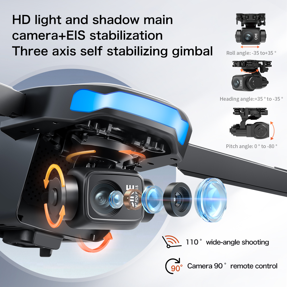 طائرة بدون طيار جديدة S-X1 MAX - مراجعة Drone Gimbal وسعره
