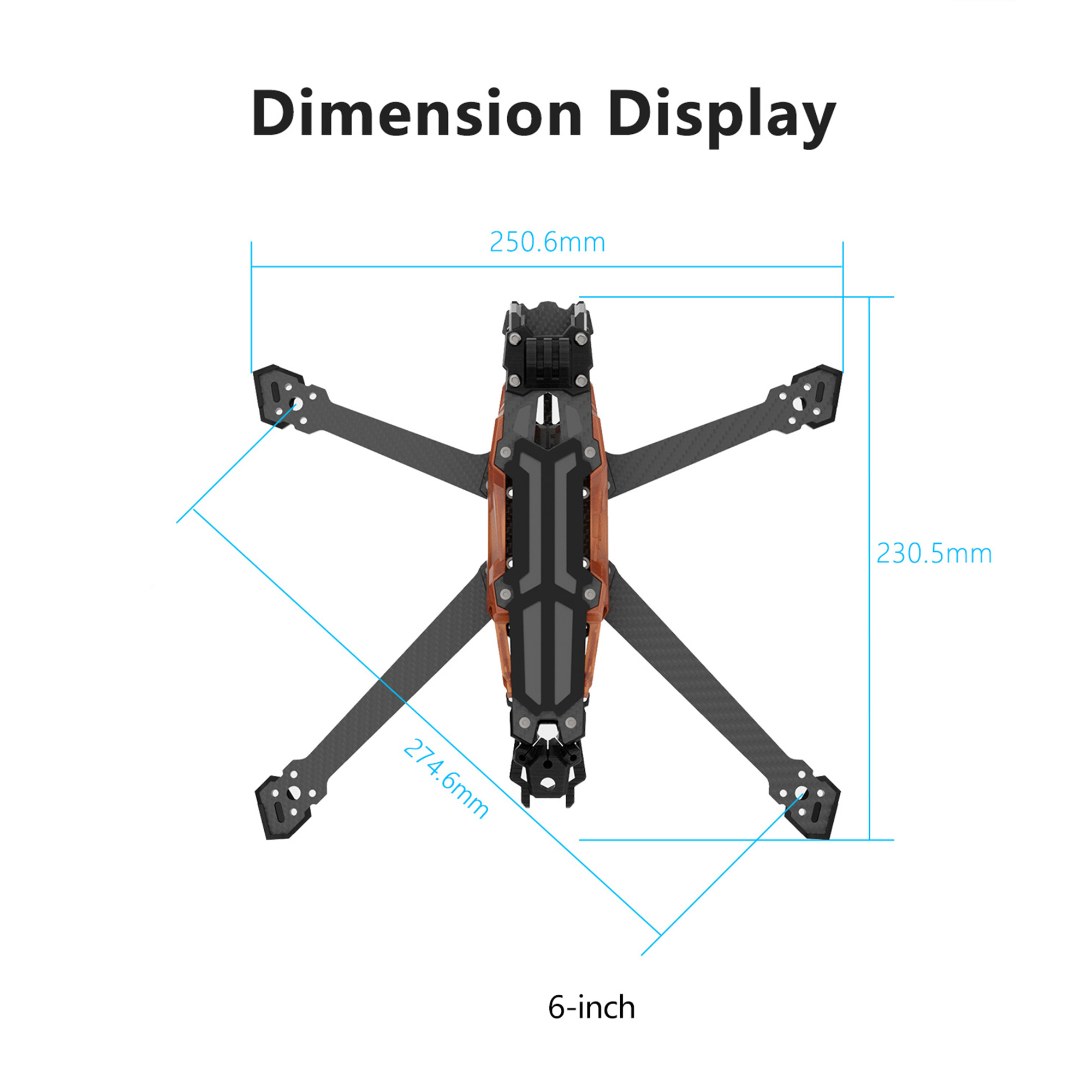 إطار GEPRC GEP-Vapor-D5 D6 O4  - مراجعة Drone Landing Gear وسعره