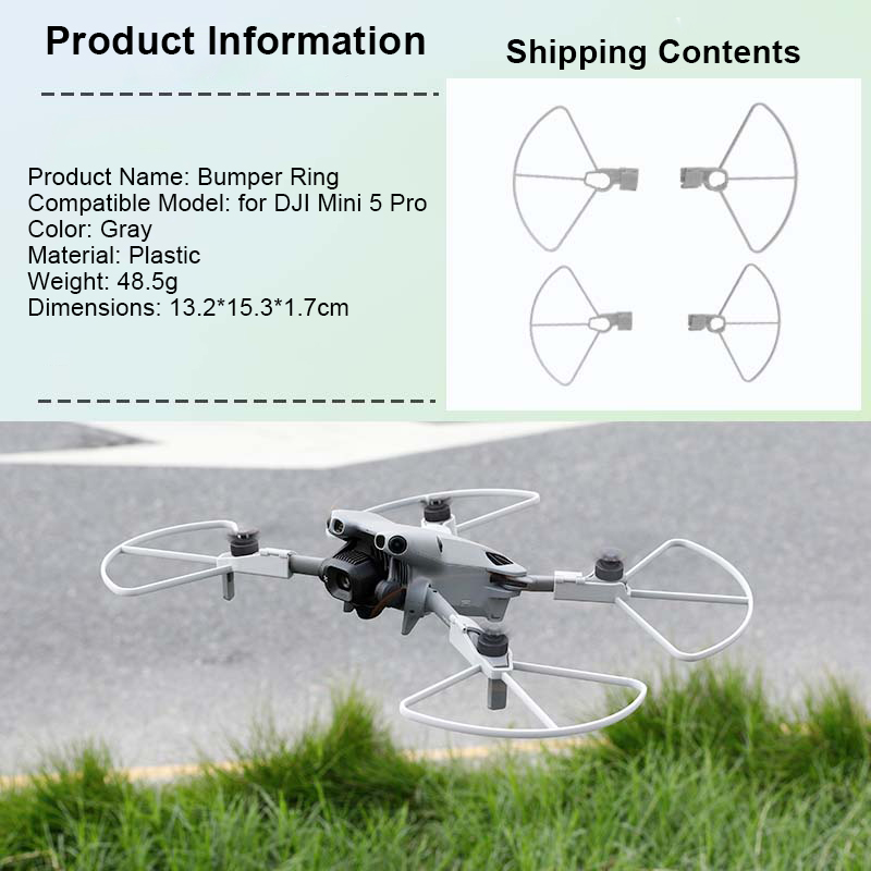 حلقة حماية لطائرة DJI Mini 5 P - مراجعة Drone Propeller Guard وسعره