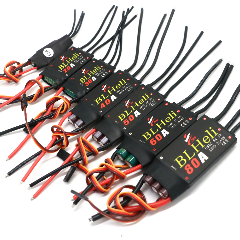 BLHeli فرش ESC 80A 12A 20A 30A - مراجعة Drone Esc وسعره